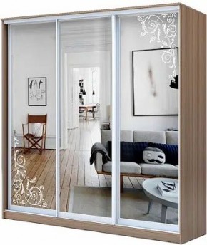 Шкаф-купе ХИТ 23-20/2-656 ОРНАМЕНТ в Лесном - lesnoy.mebel24.online | фото