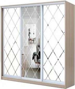 Шкаф-купе ХИТ 24-20-666 РОМБ БОЛЬШОЙ МАТОВЫЙ в Лесном - lesnoy.mebel24.online | фото