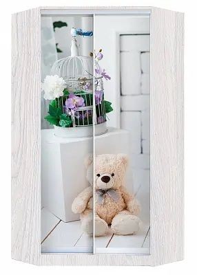 Шкаф-купе ХИТ-У-L-24-64-77 МИШКА В ИНТЕРЬЕРЕ в Лесном - lesnoy.mebel24.online | фото