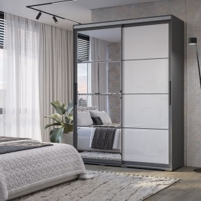 Шкаф-купе Крафт-6 1.6 м ШКК-06 (графит) в Лесном - lesnoy.mebel24.online | фото 1