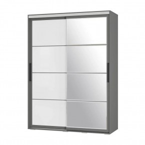Шкаф-купе Крафт-6 1.6 м ШКК-06 (графит) в Лесном - lesnoy.mebel24.online | фото 3