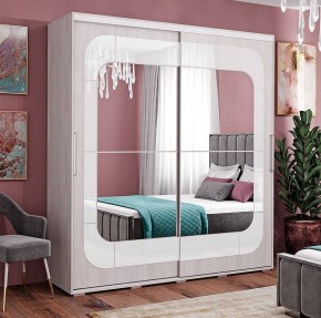 Шкаф-купе Крафт-7 ясень белый в Лесном - lesnoy.mebel24.online | фото