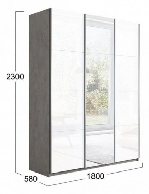 Шкаф-купе Траст СШК 2.180.60-15.13.15 в Лесном - lesnoy.mebel24.online | фото 3
