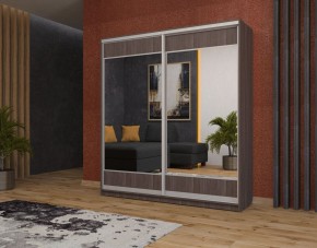 Шкаф-купе Юлия 2400 ЛДСП/Зеркало/ЛДСП (ЛДСП 2 кат.) в Лесном - lesnoy.mebel24.online | фото