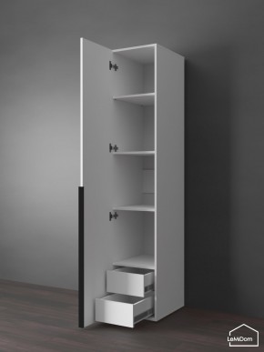 Шкаф Linnea MHR-1-3 2050х400х510 (Белый-М 11.1.2) в Лесном - lesnoy.mebel24.online | фото 6
