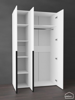 Шкаф Linnea MHR-3-1 2050х1200х510 (Белый-М 11.1.1) в Лесном - lesnoy.mebel24.online | фото 4