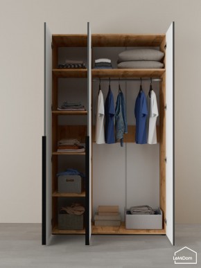 Шкаф Linnea MHR-3-1 2050х1200х510 (ДВ-М 11.1.25) в Лесном - lesnoy.mebel24.online | фото 4