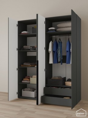Шкаф Linnea MHR-4-2 2050х1600х510 (Графит-М 11.1.25) в Лесном - lesnoy.mebel24.online | фото 5