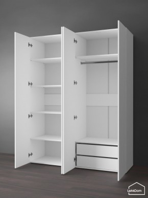 Шкаф Linnea MHR-4PO-2 2050х1600х510 (Белый-М 11.1.2) в Лесном - lesnoy.mebel24.online | фото 5