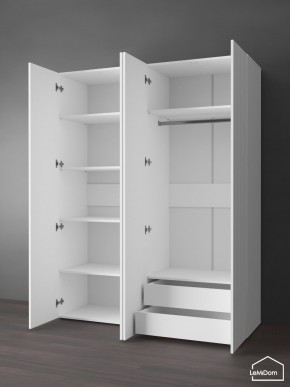 Шкаф Linnea MHR-4PO-2 2050х1600х510 (Белый-М 11.1.2) в Лесном - lesnoy.mebel24.online | фото 6