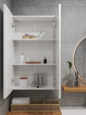 Шкаф навесной для ванной MH4-MA 600х960 (Белый-М 10.1.1) Белый глянец в Лесном - lesnoy.mebel24.online | фото 3