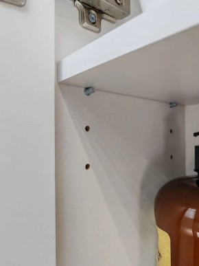 Шкаф навесной для ванной MH4-MA 600х960 (Белый-М 10.1.1) Белый глянец в Лесном - lesnoy.mebel24.online | фото 6