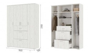Шкаф Нельсон ШК03 Дуб крафт белый в Лесном - lesnoy.mebel24.online | фото 2