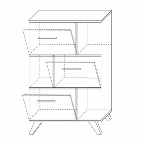 Шкаф низкий с нишами Вега Скандинавия в Лесном - lesnoy.mebel24.online | фото 8