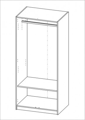Шкаф ОРИОН двухдверный, цвет Дуб Венге в Лесном - lesnoy.mebel24.online | фото 2