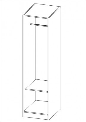Шкаф ОРИОН однодверный, цвет Дуб Венге в Лесном - lesnoy.mebel24.online | фото 2