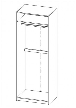 Шкаф ПЕГАС двухдверный, цвет белый в Лесном - lesnoy.mebel24.online | фото 3