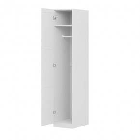 Шкаф ПЕГАС однодверный с рамочным фасадом, цвет белый в Лесном - lesnoy.mebel24.online | фото 2