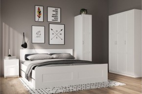 Шкаф ПЕГАС однодверный с рамочным фасадом, цвет белый в Лесном - lesnoy.mebel24.online | фото 4