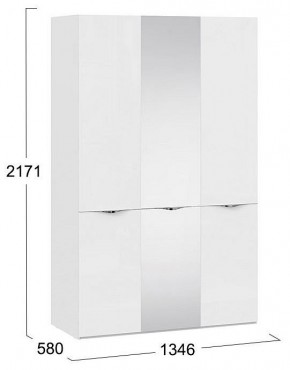 Шкаф платяной Глосс СМ-319.07.432 в Лесном - lesnoy.mebel24.online | фото 4