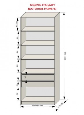 Шкаф распашной серия «ЗЕВС» (PL3/С1/PL2) в Лесном - lesnoy.mebel24.online | фото 13