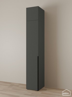 Шкаф с антресолью Linnea MHR-1A-4 2450х400х510 (Графит-М 11.1.25) в Лесном - lesnoy.mebel24.online | фото 1