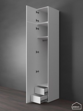 Шкаф с антресолью Linnea MHR-1POA-3 2450х400х510 (Белый-М 11.1.2) в Лесном - lesnoy.mebel24.online | фото 6