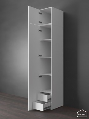 Шкаф с антресолью Linnea MHR-1POA-4 2450х400х510 (Белый-М 11.1.2) в Лесном - lesnoy.mebel24.online | фото 5