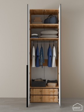 Шкаф с антресолью Linnea MHR-2A-3 2450х800х510 (ДВ-М 11.1.25) в Лесном - lesnoy.mebel24.online | фото 6