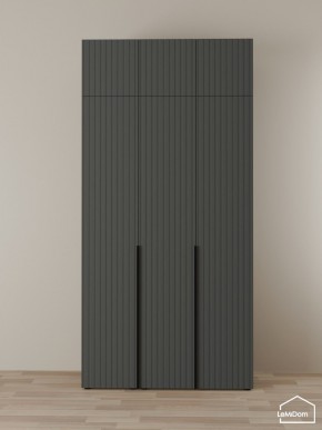 Шкаф с антресолью Linnea MHR-3A-1 2450х1200х510 (Графит-М 11.1.25) в Лесном - lesnoy.mebel24.online | фото 1