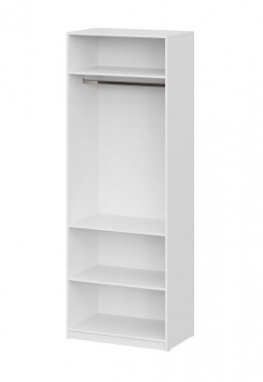 Шкаф ШК-5 + 2 полки (800) Белый текстурный в Лесном - lesnoy.mebel24.online | фото 3