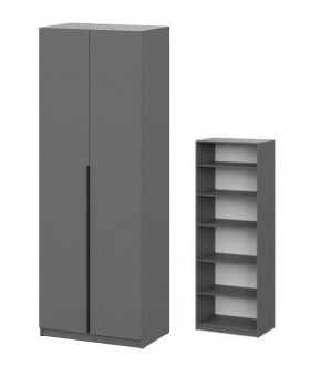 Шкаф ШК-5 + 4 полки (800) Графит в Лесном - lesnoy.mebel24.online | фото 1