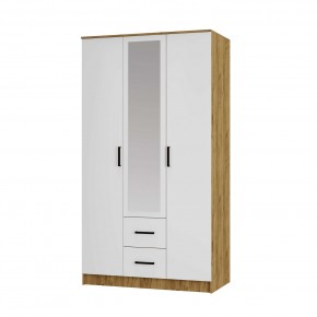 Шкаф трехстворчатый Евро ШК-06 (крафт/белый) в Лесном - lesnoy.mebel24.online | фото