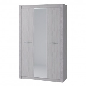 Шкаф трёхстворчатый Монако ШК-38 (ясень белый/F12) в Лесном - lesnoy.mebel24.online | фото