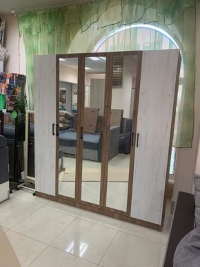 Шкаф Вегас 2000 Дуб крафт табачный/Дуб крафт белый в Лесном - lesnoy.mebel24.online | фото 3