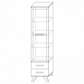 Шкаф-витрина 450 Вега Скандинавия в Лесном - lesnoy.mebel24.online | фото 4