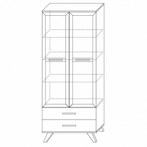 Шкаф-витрина 800 Вега Скандинавия в Лесном - lesnoy.mebel24.online | фото 6