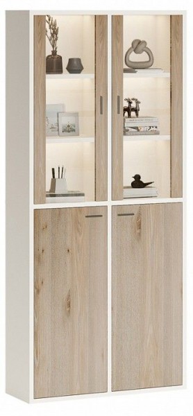 Шкаф-витрина Домино СУ(ш2в2)+2ФС+2ФГ в Лесном - lesnoy.mebel24.online | фото 3
