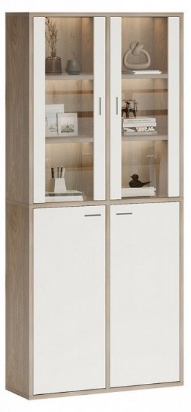 Шкаф-витрина Домино СУ(ш2в2)+2ФС+2ФГ в Лесном - lesnoy.mebel24.online | фото 2
