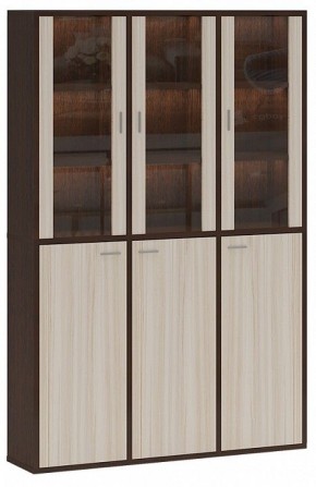 Шкаф-витрина Домино СУ(ш3в2)+3ФГ+3ФС в Лесном - lesnoy.mebel24.online | фото