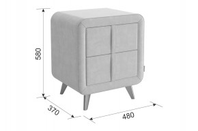 СОФИ 3 Тумба прикроватная (велюр) в Лесном - lesnoy.mebel24.online | фото 3