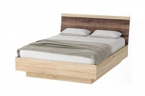 СОНАТА КРС-1600 Кровать с ПМ (дуб сонома/дуб сакраменто) в Лесном - lesnoy.mebel24.online | фото