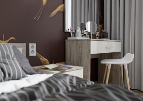 Спальня Гармония Дуб крафт серый/Дуб крафт белый в Лесном - lesnoy.mebel24.online | фото 8