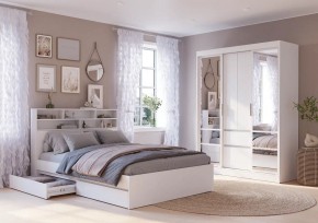 Спальня Симпл (белая) модульная в Лесном - lesnoy.mebel24.online | фото