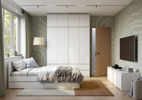 Спальня Симпл (белая) модульная в Лесном - lesnoy.mebel24.online | фото 49