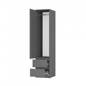Спальня Симпл (графит) модульная в Лесном - lesnoy.mebel24.online | фото 15