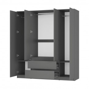 Спальня Симпл (графит) модульная в Лесном - lesnoy.mebel24.online | фото 41