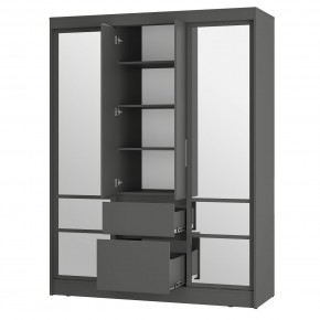 Спальня Симпл (графит) модульная в Лесном - lesnoy.mebel24.online | фото 46