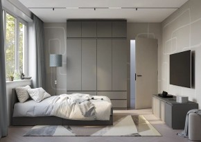 Спальня Симпл (графит) модульная в Лесном - lesnoy.mebel24.online | фото 52