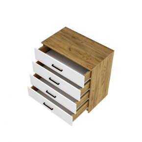 Спальный гарнитур Евро (модульный) Крафт/Белый в Лесном - lesnoy.mebel24.online | фото 11